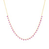 Sapphire Pink Colored Multi Stone Necklace - Adina Eden's Jewels