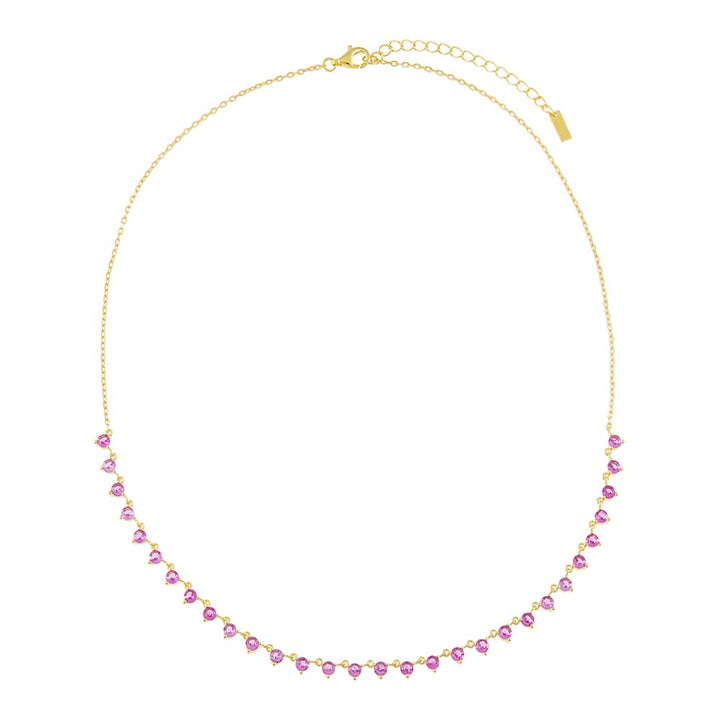  Colored Multi Stone Necklace - Adina Eden's Jewels