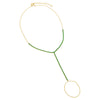  Colored Tennis Hand Chain Bracelet - Adina Eden's Jewels