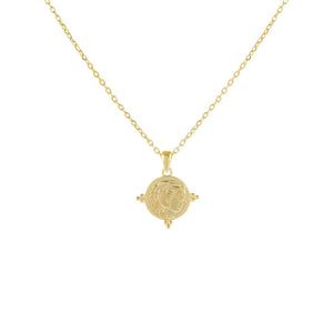 Gold Mini Coin Necklace - Adina Eden's Jewels