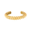Gold / 11MM Braided Adjustable Bangle - Adina Eden's Jewels