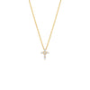 Gold CZ Cross Necklace - Adina Eden's Jewels