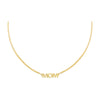 Gold MOM Mini Nameplate Choker - Adina Eden's Jewels