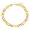 Gold Pavé Chain Link Anklet - Adina Eden's Jewels