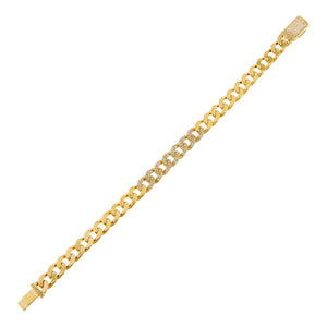  Diamond Cuban Chain Link Bracelet 14K - Adina Eden's Jewels