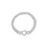 Silver Pavé Chain Link Toggle Bracelet - Adina Eden's Jewels
