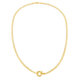  Flat Cuban Toggle Chain Necklace - Adina Eden's Jewels