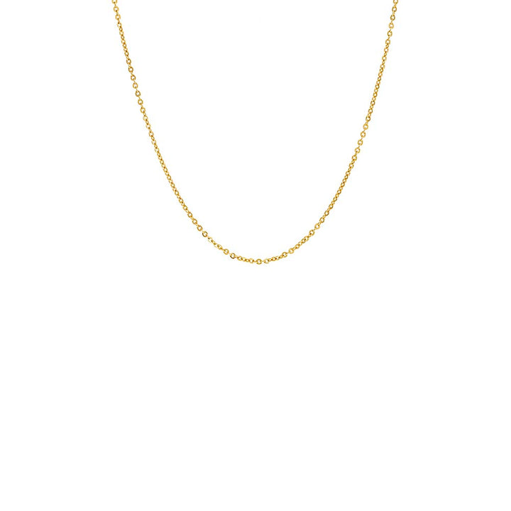 Gold / 16" Cable Chain Necklace - Adina Eden's Jewels