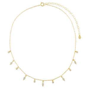  Pavé Multi Charms Choker - Adina Eden's Jewels