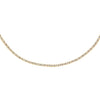 14K Gold Diamond Thin Tennis Necklace 14K - Adina Eden's Jewels