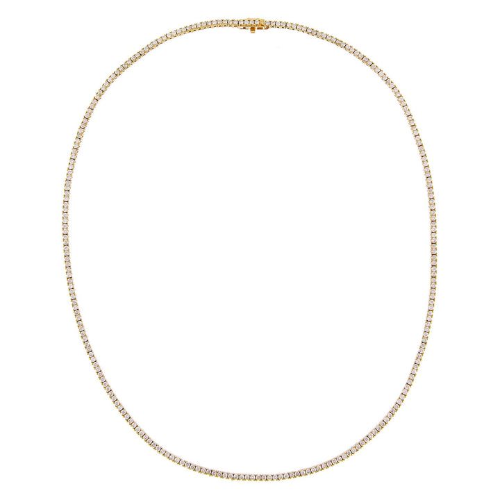  Classic Diamond Tennis Necklace 14K - Adina Eden's Jewels