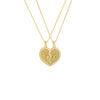 Gold Best Friend Heart Friendship Necklace - Adina Eden's Jewels