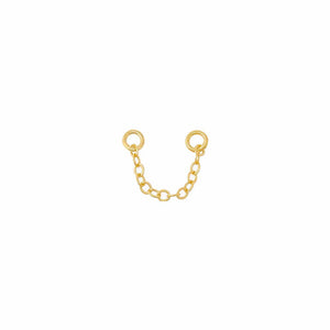 Gold / Single / 1.5IN Double Earring Chain Connector - Adina Eden's Jewels