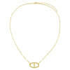  Large Thin Mariner Link Necklace - Adina Eden's Jewels