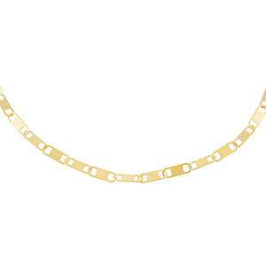 Gold Interlocked Link Necklace - Adina Eden's Jewels
