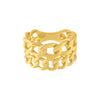  Chunky Double Chain Ring - Adina Eden's Jewels