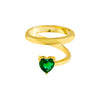 CZ Colored Heart Wrap Ring - Adina Eden's Jewels