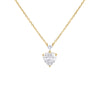 Gold Double Heart CZ Necklace - Adina Eden's Jewels