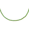 Emerald Green / 3 MM CZ Bezel Choker - Adina Eden's Jewels