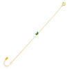 Emerald Green CZ Colored Butterfly Bracelet - Adina Eden's Jewels