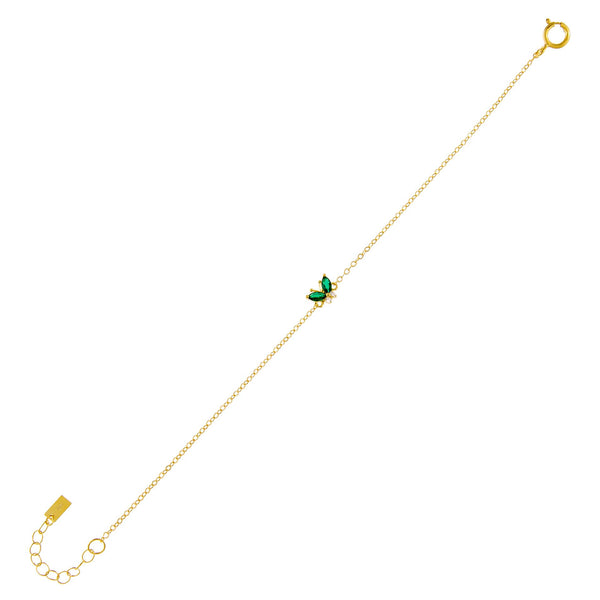 CZ Colored Butterfly Bracelet | Adina Eden Jewels