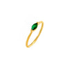 Emerald Green / 6 CZ Marquise Ring - Adina Eden's Jewels