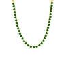  Turquoise Heart Bezel Tennis Necklace - Adina Eden's Jewels