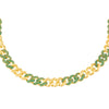 Emerald Green Pavé Emerald Green Chain Link Choker - Adina Eden's Jewels