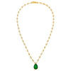  Colored Teardrop X Bezel Tennis Necklace - Adina Eden's Jewels
