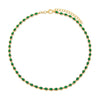  Colored Teardrop Bezel Tennis Necklace - Adina Eden's Jewels