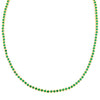 Emerald Green / 3 MM CZ Bezel Necklace - Adina Eden's Jewels