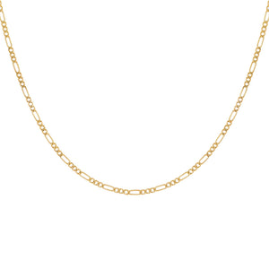 14K Gold Baby Figaro Necklace 14K - Adina Eden's Jewels