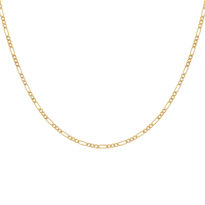 14K Gold Baby Figaro Necklace 14K - Adina Eden's Jewels
