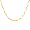 14K Gold / 16" Super Hollow Figaro Necklace 14K - Adina Eden's Jewels