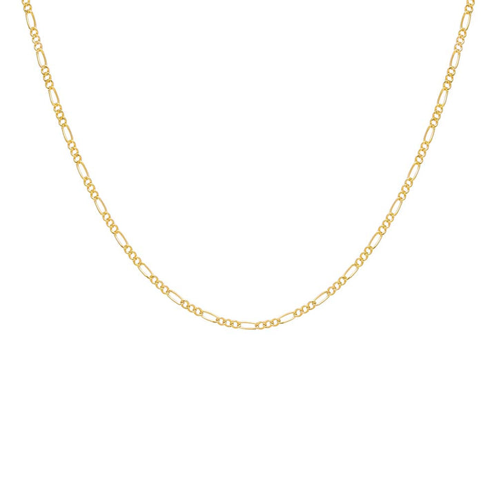 14K Gold / 16" Baby Figaro Necklace 14K - Adina Eden's Jewels