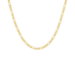 Gold / 3 MM Figaro Choker - Adina Eden's Jewels