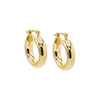 Gold / 25 MM Adina Eden's Chunky Hollow Hoop Earring - Adina Eden's Jewels