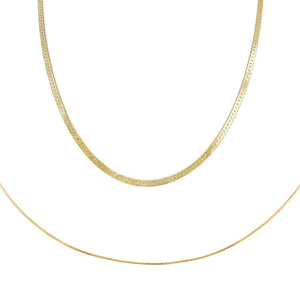 Gold Snake Chain Combo Set - Adina Eden's Jewels