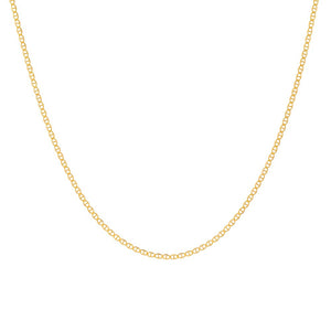 14K Gold / 16" Flat Gucci Chain Necklace 14K - Adina Eden's Jewels