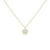 Gold CZ Rose Flower Necklace - Adina Eden's Jewels