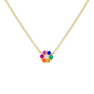  CZ Flower Necklace - Adina Eden's Jewels