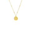 Gold Warrior Coin Charm Necklace - Adina Eden's Jewels