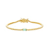 Light Green CZ Baguette Stone Tennis Bracelet - Adina Eden's Jewels