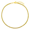 Lime Green Pastel Colored Thin Tennis Anklet - Adina Eden's Jewels