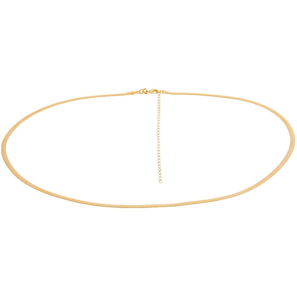 Gold Herringbone Belly Chain - Adina Eden's Jewels