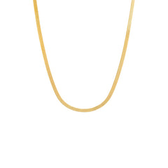 Herringbone Chain Necklace - Gold / 18
