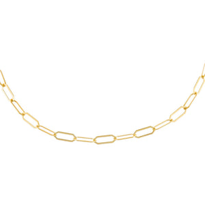 Gold Hexagon Link Choker - Adina Eden's Jewels