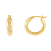 Gold Chunky Starburst Hoop Earring - Adina Eden's Jewels