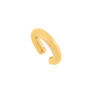 Gold Tubular Solid Ear Cuff - Adina Eden's Jewels