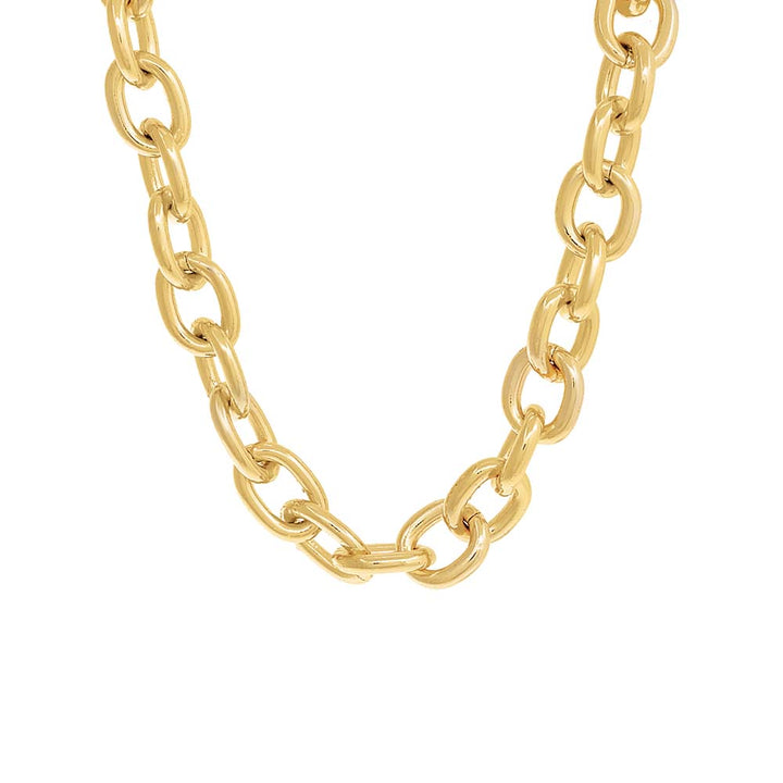 Gold Super Chunky Chain Necklace - Adina Eden's Jewels